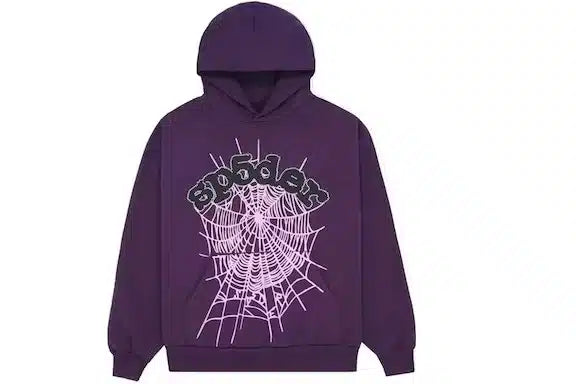 Sp5der Web Purple Hoodie