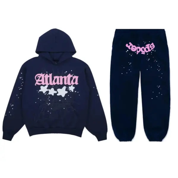 Sp5der Atlanta– Navy Blue Tracksuit