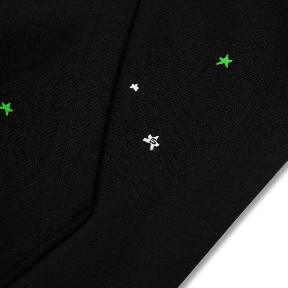 Sp5der Black Heavy Web Hoodie