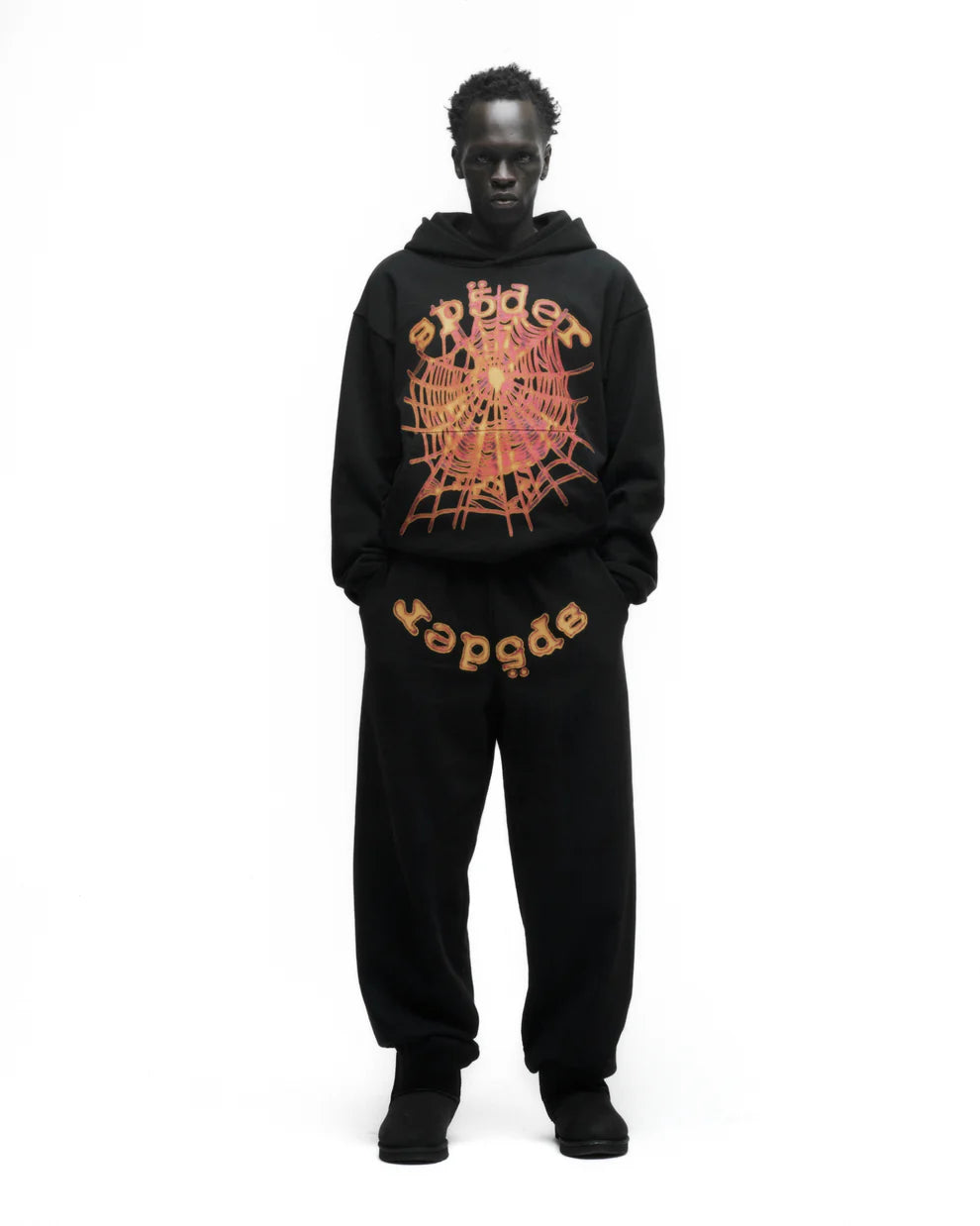 Sp5der Fire Web Hoodie
