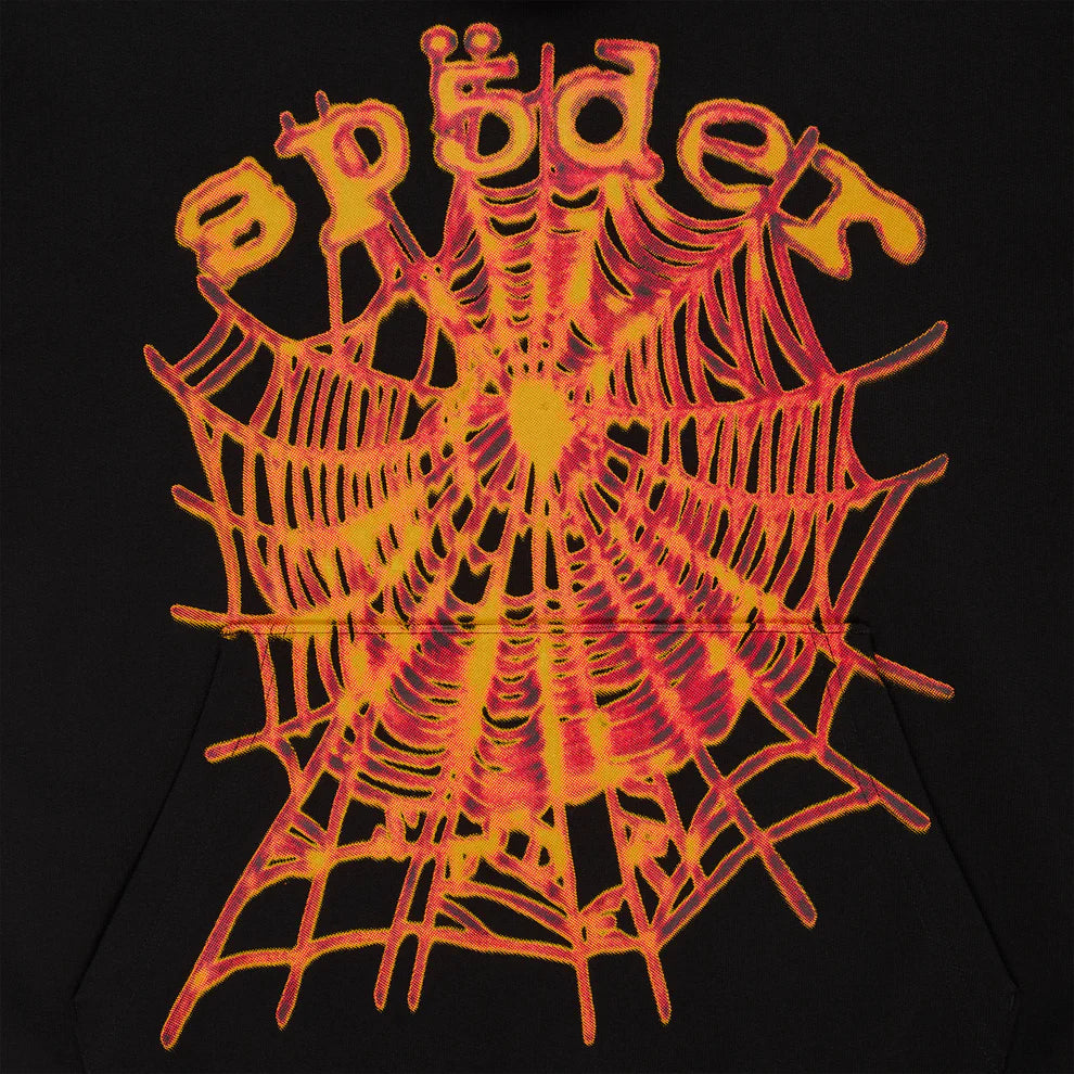 Sp5der Fire Web Hoodie