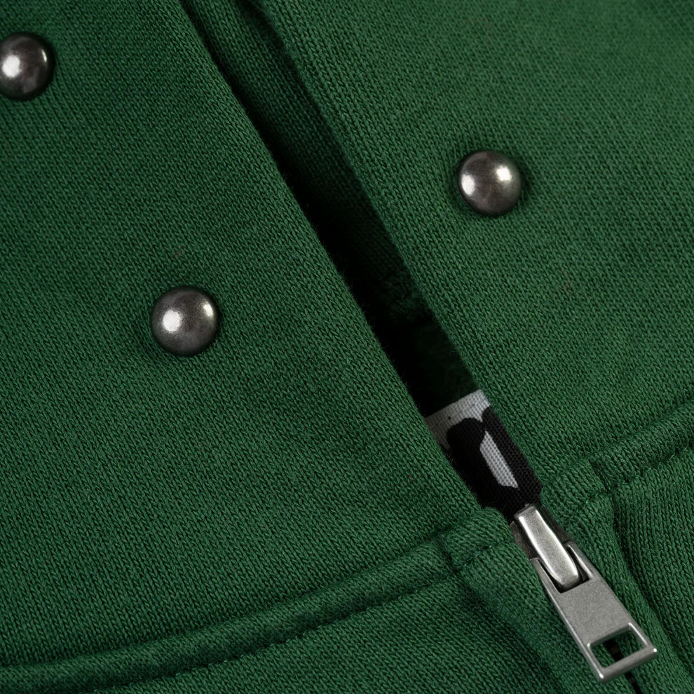 Sp5der Green Studded Web Hoodie