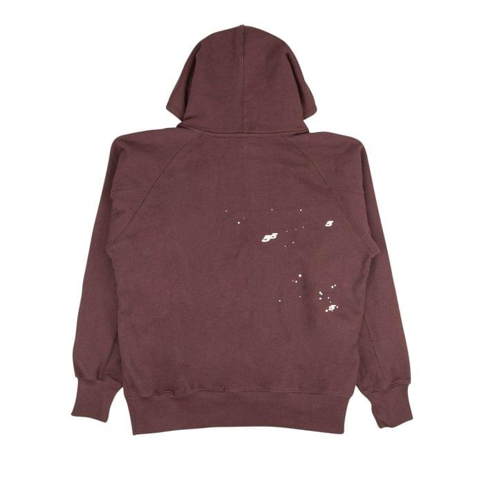 Sp5der Logo Pullover Brown Hoodie