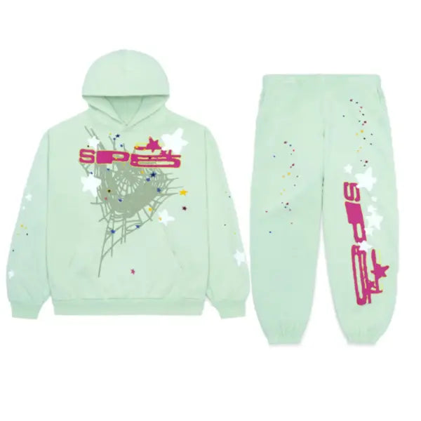 Sp5der SP5 – Mint Tracksuit