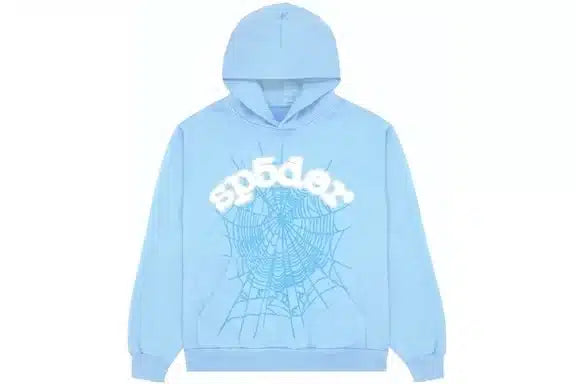 Sp5der Web Sky Blue Hoodie