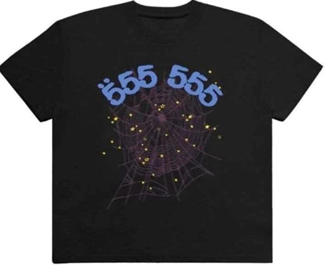 Sp5der 555 555 Printed Black -T-Shirt