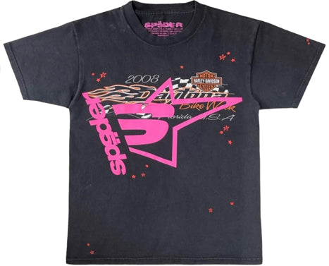 Sp5der Harley Vintage Davidson T-shirt – Black