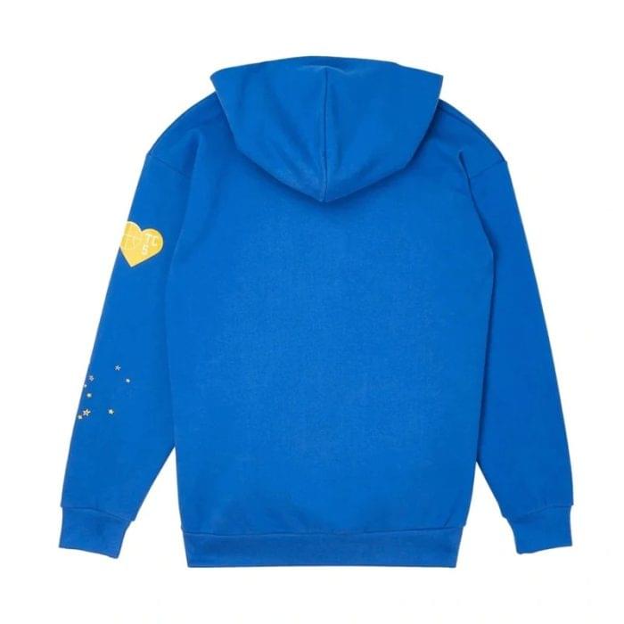 Sp5der 555 TC5 Printed Blue Hoodie