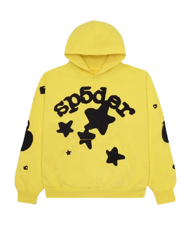 Sp5der Beluga Hoodie Sp5 Black Gold Logo